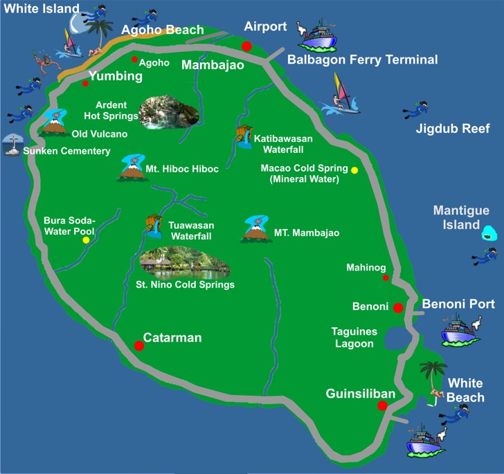 Camiguin Map